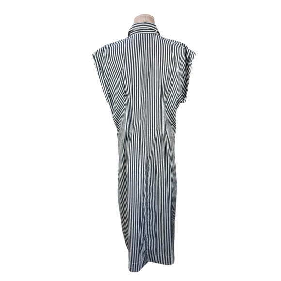 Abercrombie & Fitch Striped Short-Sleeve Midi Shirt Dress XL Tall - Picture 6 of 10